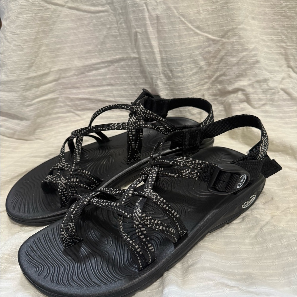 Chaco Women's Z/Volve X2 Sandals in Black Dash - Picture 3 of 6